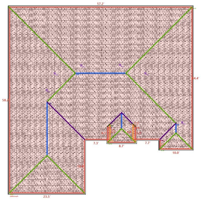 Roof plan takeoff